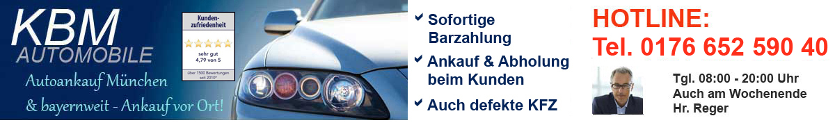 Autonankauf in ganz Bayern.